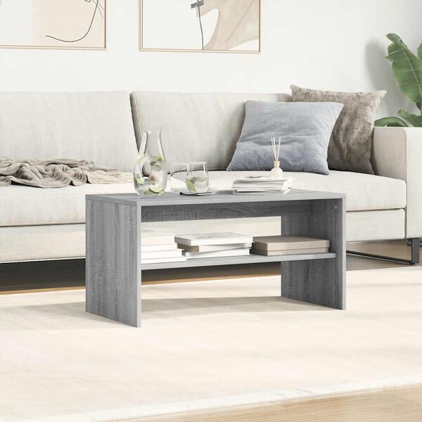 vidaXL TV Cabinet Grey Sonoma 80x40x40 cm Engineered Wood