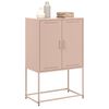 vidaXL Highboard Pink 68.5x38.5x107 cm Steel