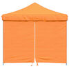 vidaXL Party Tent Folding Orange 292 x 292 x 315 cm Oxford Fabric
