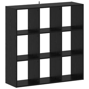 vidaXL Bookcase Black Oak 102 x 32 x 102 cm