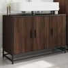 vidaXL Bathroom Sink Cabinet Brown Oak 90x33x60 cm Engineered Wood