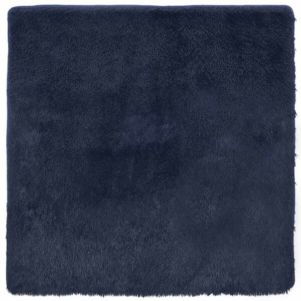 vidaXL Shaggy Rug High Pile NAVARRA Navy 160x160 cm Polyester
