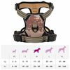 vidaXL Dog Harness with Reflective Stripes Adjustable Camouflage Brown M