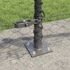 vidaXL Fence Post Grey 50 x 0.5 m (36 mm mesh) Steel and PVC
