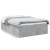 vidaXL Bed Frame without Mattress Concrete Grey 135x190 cm Double