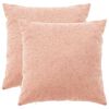 vidaXL Cushion Cover 2 pcs HEERLEN Pink 55 x 55 cm Boucl&eacute;