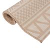 vidaXL Outdoor Flatweave Rug 80x250 cm Brown Stripes