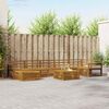 vidaXL Sofa Sets 8 pcs Natural Solid Acacia Wood