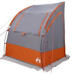 vidaXL Tailgate Tent 194 x 180 x 210 cm Grey and Orange Taffeta