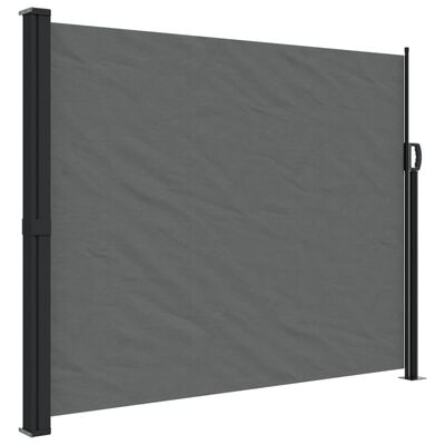 vidaXL Retractable Side Awning Anthracite 160x500 cm