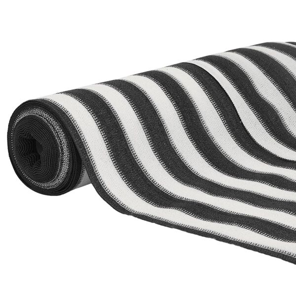 vidaXL Privacy Net Anthracite and White 1.5x25 m HDPE 150 g/m²