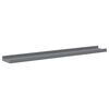 vidaXL Wall Shelves 4 pcs Grey 80x9x3 cm