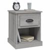 vidaXL Bedside Cabinet Grey Sonoma 39x39x47.5 cm Engineered Wood