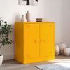 vidaXL Sideboard Mustard Yellow 67x39x73 cm Steel