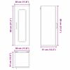 vidaXL Kitchen Cabinet Kalmar 2 pcs High Gloss White 30 x 31 x 80 cm