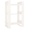 vidaXL Book Cabinet/Room Divider White 60x35x91 cm Solid Wood Pine
