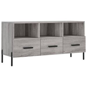 vidaXL TV Cabinet Grey Sonoma 102x36x50 cm Engineered Wood