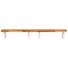 vidaXL Basin Shelf Wall Mounted Steel and Solid Wood Acacia