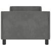 vidaXL Children's Bed Frame with Headboard Dark Grey 80 x 160 cm