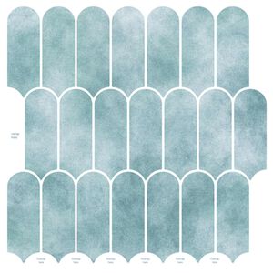 vidaXL Feather Tile 20 pcs Green 30 x 30 cm Polyurethane and PET