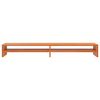 vidaXL Monitor Stand Wax Brown 100x24x13 cm Solid Wood Pine
