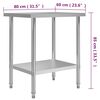 vidaXL Kitchen Work Table 80x60x85 cm Stainless Steel