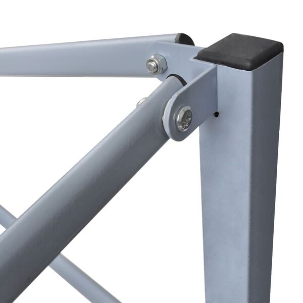 vidaXL Professional Folding Party Tent with 2 Sidewalls 2x2 m Steel Anthracite