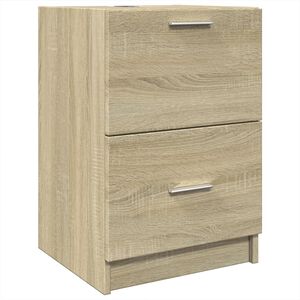 vidaXL Sink Cabinet | Sonoma oak | Engineered Wood | Medium | Bathroom Cabinet