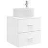 vidaXL Wall-Mounted Sink Vanity White 49.5 x 44.5 x 65.5 cm
