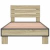 vidaXL Bed Frame without Mattress Sonoma Oak 100x200 cm