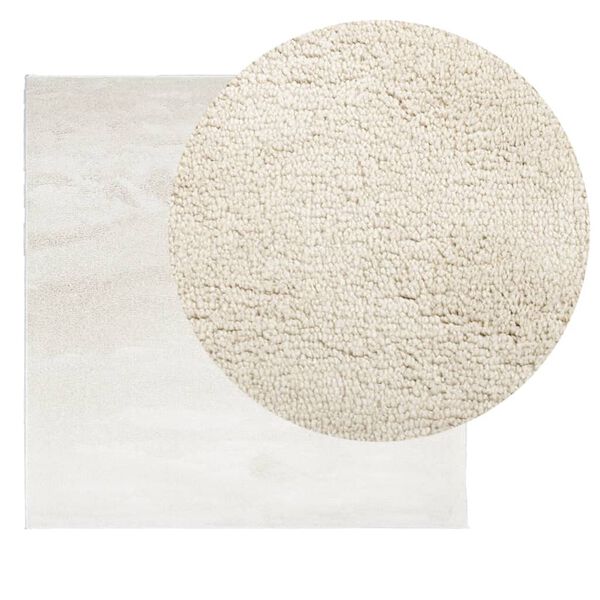 vidaXL Rug OVIEDO Short Pile Beige 160x160 cm