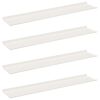 vidaXL Floating Shelf Wall-mounted 4 pcs White 100 x 18 x 2.5 cm Steel