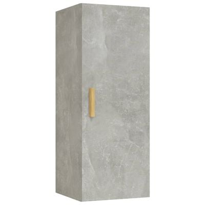 vidaXL Wall Cabinet Concrete Grey 34.5x34x90 cm Engineered Wood