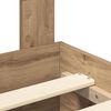 vidaXL Bed Frame with Drawer Artisan Oak 120 x 190 cm Engineered Wood