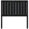 vidaXL Bed Headboard Black 95.5x4x100 cm Solid Wood Pine