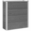 vidaXL Garden Raised Bed Grey 75 x 30 x 22 cm WPC and Aluminium