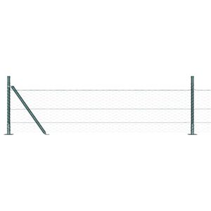 vidaXL Hexagonal Fence with Concrete Base 25 x 0.5 m PVC-Coated Steel