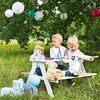 Pinolino Kid's Picnic Table with Bench Nicki f&uuml;r 4 Wood White