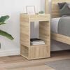 vidaXL End Table Sonoma Oak 30 x 30 x 56 cm Engineered Wood