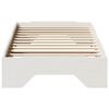 vidaXL Bed Frame No Mattress Stackable White 90x190 cm Single Solid Wood