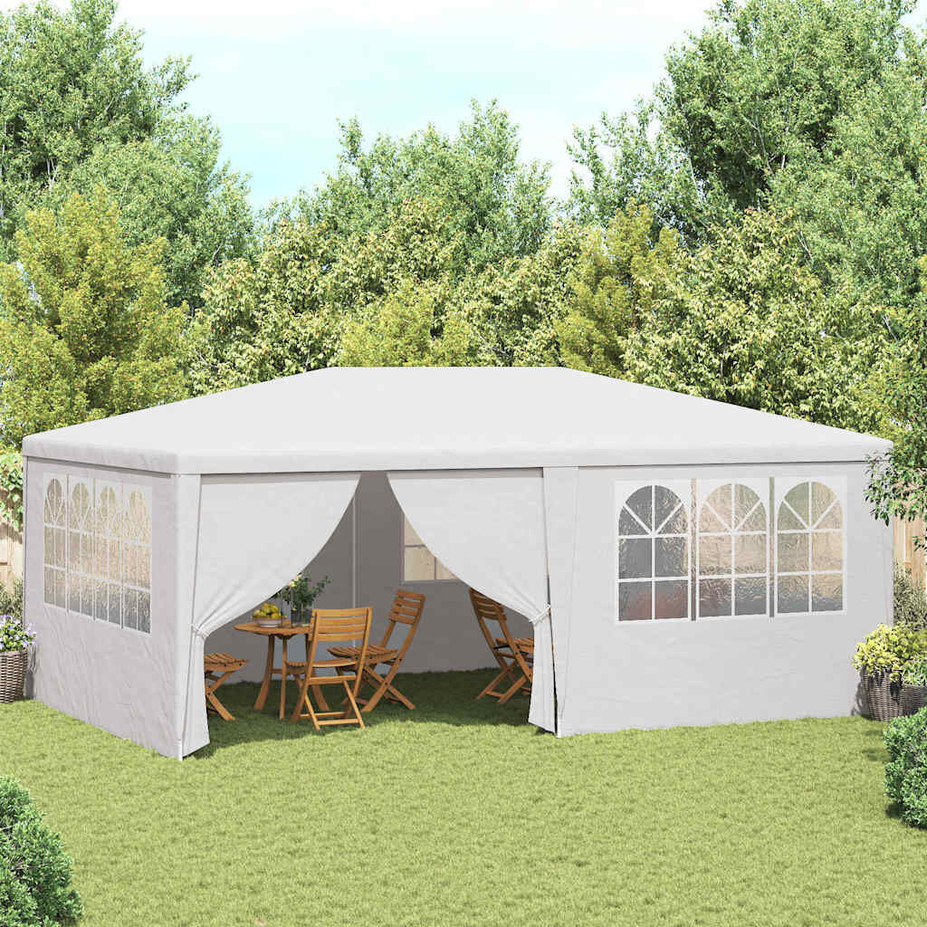 vidaXL Professional Party Tent with Side Walls 4x6 m White 90 g/m