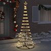 vidaXL LED Christmas Tree with 295 LEDs Warm White 250 cm Metal