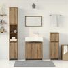 vidaXL 4 Piece Bathroom Furniture Set Artisan Oak Engineered Wood