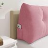 vidaXL Back Pillow Pink 140 x 24 x 50 cm Velvet