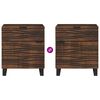 vidaXL Bedside Cabinet Walnut 50 x 33 x 60 cm Solid Acacia wood