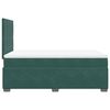 vidaXL Box Spring Bed with Mattress Dark Green 120x190 cm Small Double Velvet