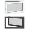 vidaXL Tilt & Turn Basement Window RISOR 100 x 70 cm PVC and Glass