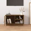 vidaXL TV Cabinet Honey Brown 70x34x40 cm Solid Wood Pine