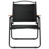 vidaXL Camping Chairs 2 pcs Black 54x55x78 cm Oxford Fabric