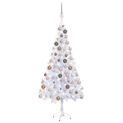 vidaXL Artificial Pre-lit Christmas Tree with Ball Set 180cm 620 Branches